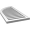 Ekena Millwork Quarter Round Top Left Surface Mount PVC Gable Vent w/ 2"W x 1-1/2"P Brickmould Frame, 18"W x 36"H GVPQL18X3602SF - alternate 4